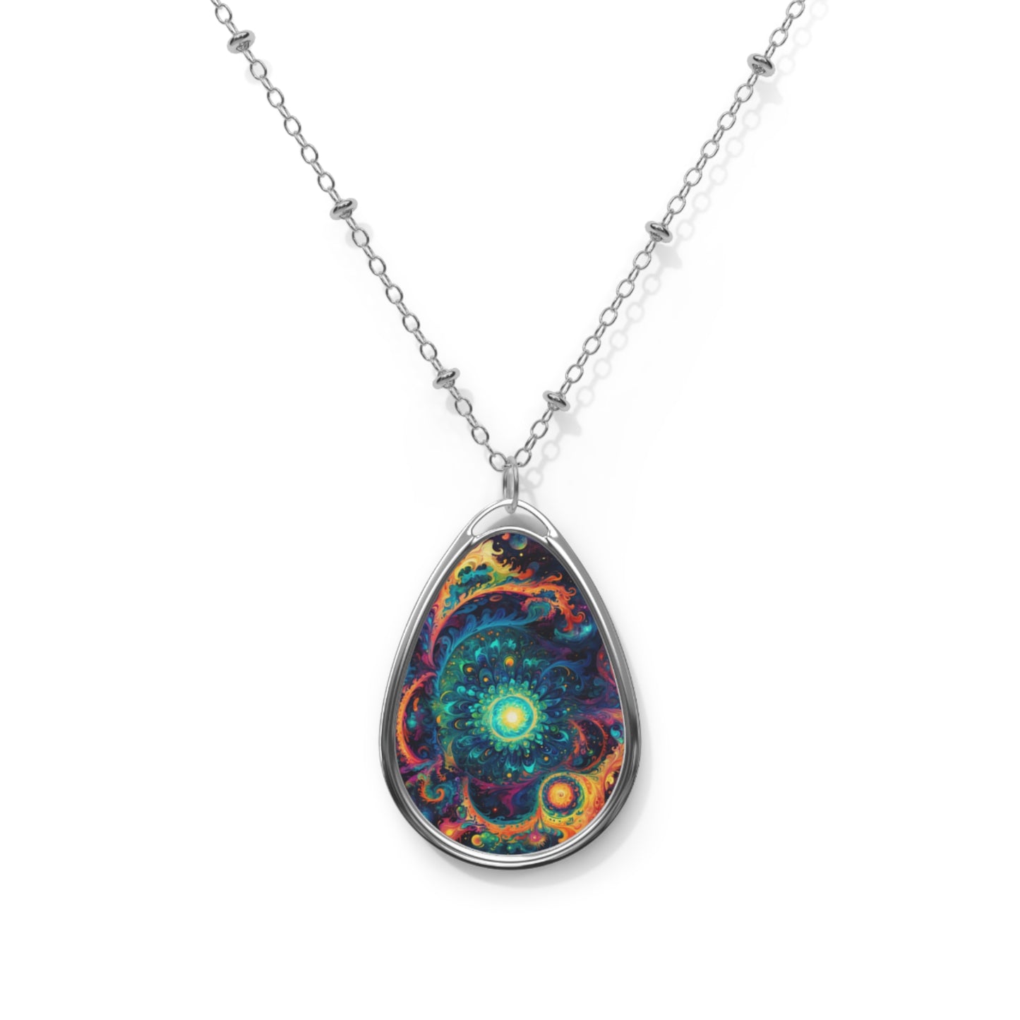 Pendant Necklace - Arcanum Verse, Fractal Eye