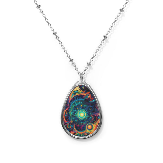 Pendant Necklace - Arcanum Verse, Fractal Eye